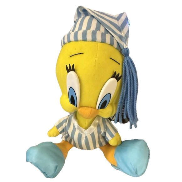 Looney Tunes Other - Looney Tunes WB Tweety Bird in Pajamas Plush Stuffed Animal Doll Toy